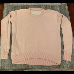 Lululemon Yogi crew sweater *hearts parfait pink